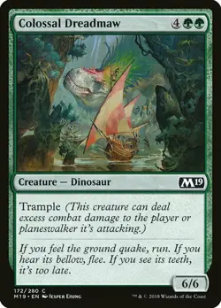 1x Colossal Dreadmaw - NM English MTG - Magic 2019 - Image 1