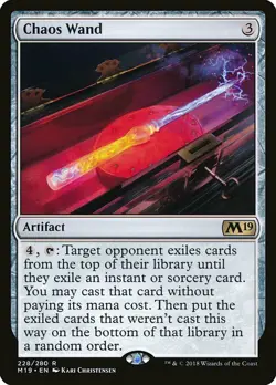 1x Chaos Wand - NM English MTG - Magic 2019 - Image 1