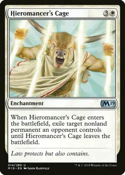 1x Hieromancer's Cage - NM English MTG - Magic 2019 - Image 1