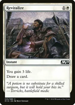 1x Revitalize - NM English MTG - Magic 2019 - Image 1