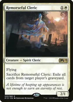 1x Remorseful Cleric - NM English MTG - Magic 2019 - Image 1