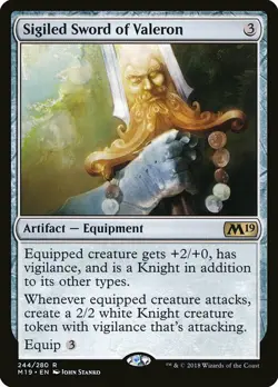 1x Sigiled Sword Valeron - NM English MTG - Magic 2019 - Image 1