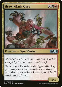 1x Brawl Bash Ogre - NM English MTG - Magic 2019 - Image 1