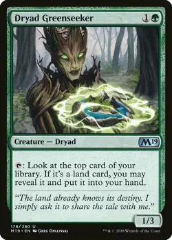 1x Dryad Greenseeker - NM English MTG - Magic 2019 - Image 1
