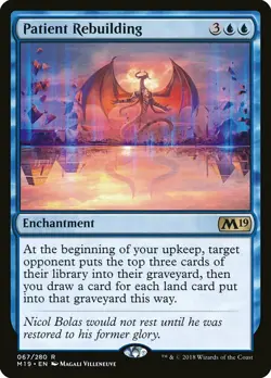 1x Patient Rebuilding - NM English MTG - Magic 2019 - Image 1