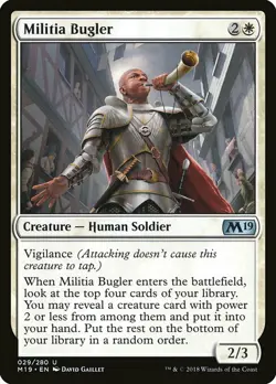 1x Militia Bugler - NM English MTG - Magic 2019 - Image 1