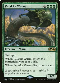 1x Pelakka Wurm - NM English MTG - Magic 2019 - Image 1