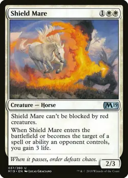 1x Shield Mare - NM English MTG - Magic 2019 - Image 1