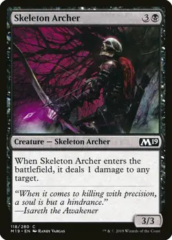 1x Skeleton Archer - NM English MTG - Magic 2019 - Image 1