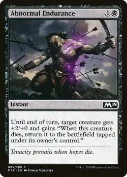 1x Abnormal Endurance - NM English MTG - Magic 2019 - Image 1