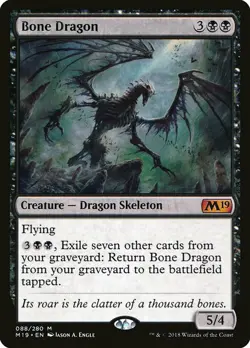 1x Bone Dragon - NM English MTG - Magic 2019 - Image 1