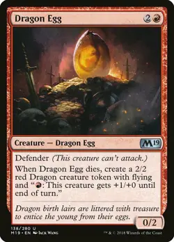 1x Dragon Egg - NM English MTG - Magic 2019 - Image 1