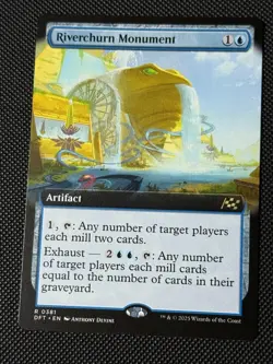 Riverchurn Monument (Extended Art) - Aetherdrift - Magic MTG NM -381 - Image 1