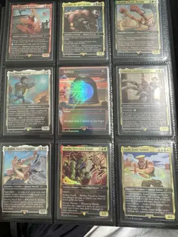 MTG Secret Lair x Street Fighter Foil Edition Full Set Lot Magic The Gathering - Image 1