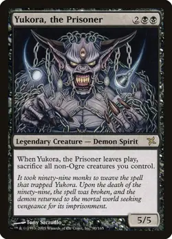 Yukora, the Prisoner NM/M Betrayers of Kamigawa Black Legendary Mtg Magic - Image 1
