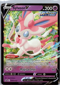 Pokemon TCG Sylveon V SWSH202/307 SWSH Black Star Promos NM - Image 1