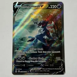 Pokemon TCG - Hisuian Samurott V - Crown Zenith GG51/GG70 Galarian Gallery Holo - Image 1