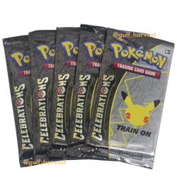 Lot of (5) Pokemon TCG Celebrations 25th Booster Packs - NEW/SEALED UNWEIGHED 820650809439 - Image 1