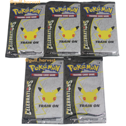 Lot of (5) Pokemon TCG Celebrations 25th Booster Packs - NEW/SEALED UNWEIGHED 820650809439 - Image 2