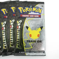 Lot of (5) Pokemon TCG Celebrations 25th Booster Packs - NEW/SEALED UNWEIGHED 820650809439 - Image 3