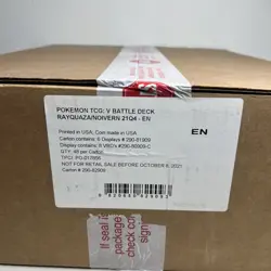 2021 Pokemon V Battle Deck Noivern & Rayquaza case of 6 DISPLAYS SEALED BOX - Image 2