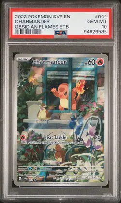 2023 POKEMON SVP EN-SV BLACK STAR PROMO #044 CHARMANDER PSA 10 - Image 1