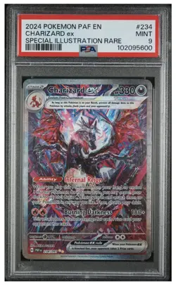 2024 Pokemon TCG Paldean Fates Charizard Special Illustration Rare 234/091 PSA 9 - Image 2