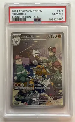 Pokemon TCG Temporal Forces Excadrill Illustration Rare 174/162 PSA 10 - Image 1