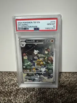 Excadrill Illustration Rare 175/162 PSA 10 Gem Mint Temporal Forces Pokemon TCG - Image 1