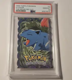 Psa 10 Pokemon 1999 Topps Ivysaur #02 Die Cut Movie Anim Edition - Image 1