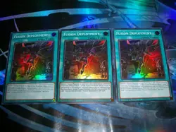 3x Fusion Deployment 1st Edition Super Rare RA02-EN065 Yu-Gi-Oh - Image 1