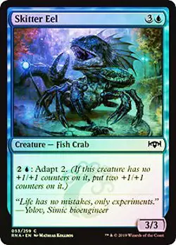 Skitter Eel FOIL Ravnica Allegiance NM Blue Common MAGIC MTG CARD ABUGames - Image 1