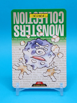 Pokemon Card Japanese - Koffing No. 109 - Bandai Carddass - Green - Image 2