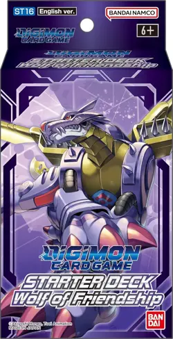 Digimon Card Game Starter Deck Wolf of Friendship ST16 Card Game Ages 6+ 30 Min - Image 2
