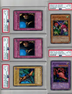 2002 YUGIOH PORTUGUESE 1ST EDITION LOT OF 11 CARDS PSA GRADED 10 PACKS - Image 1