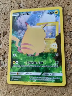 Pokemon Van Gogh Pikachu Carte Card Fait Main Artisanale Art New Mint Pika Fan - Image 1