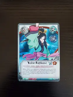 Naruto CCG The Chosen - Yukie Fujikaze - 1st Edition Card - C-US001 - LP - Image 1