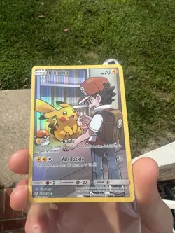 Pokemon Pikachu Alt Art Secret Rare Cosmic Eclipse Sun & Moon Card 241/236 - Image 1