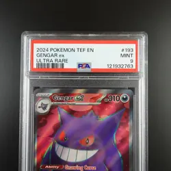 PSA 9 Gengar 193/162 Pokemon Temporal Forces Ultra Rare Graded Card - Image 2