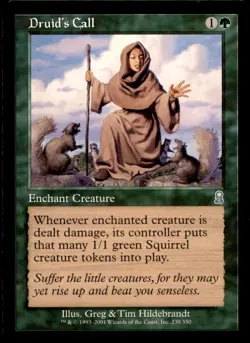 MTG Druid's Call LP Light Play Odyssey [2622] - Image 1