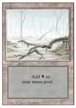 10 x Swamp Land - MTG Revised - Magic the Gathering - Image 1