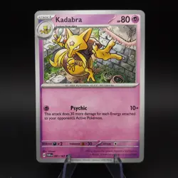 Pokemon TCG Alakazam Evolution Set with Abra & Kadabra Twilight Masquerade NM - Image 3