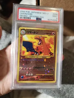 PSA 9 2000 Charizard #006 Pokemon Japanese Neo 2 Promo Vintage Reverse Foil MINT - Image 1