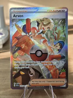 Arven 235/091 Paldean Fates Special Illustration Rare Pokemon TCG - Image 1