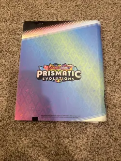 Pokemon Prismatic Evolutions Eevee Binder Collection **BINDER ONLY** NEW 2025 - Image 2