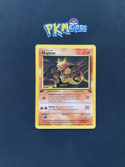 Pokemon TCG Magmar Fossil 39/62 Regular 1st Edition MP. - Image 1