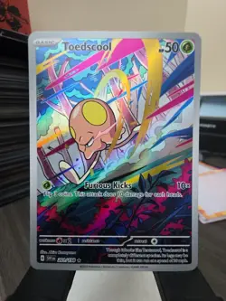 Pokemon TCG Toedscool Scarlet & Violet Base Set 201/198 Holo Illustration Rare - Image 1