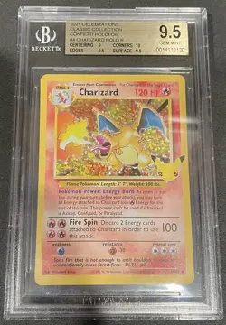 2021 Charizard Celebrations Classic Collection Holo 4/102 Pokemon BGS 9.5 w/subs - Image 1