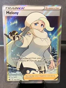 Pokemon TCG Melony (Full Art) 195/198 Swsh06: Sword & Shield Chilling Reign Holo - Image 1