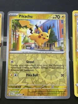 Pokemon TCG Pikachu Collection Of 8 Includes Cracked Ice Holo - Image 4